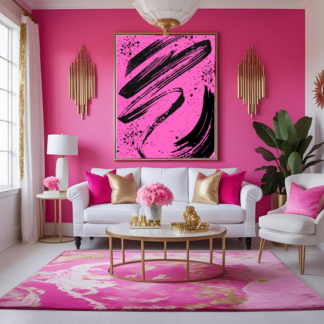 Electric Chaos – Bold Abstract Brushstroke Wall Art (Digital Download)