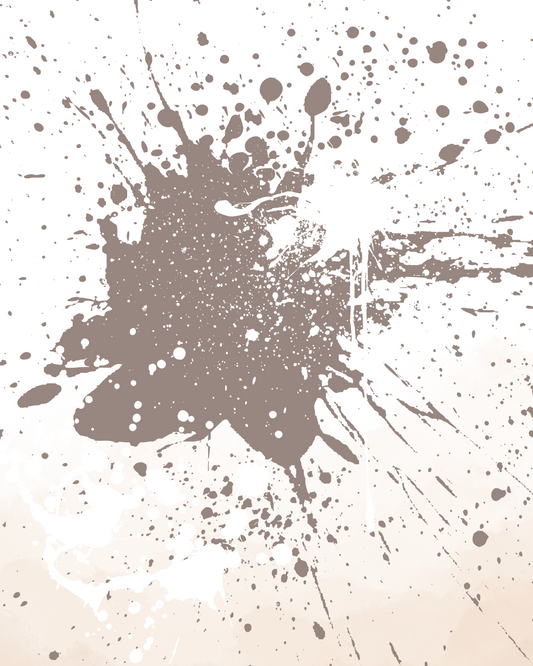 Neutral Burst – Minimalist Paint Splatter Wall Art (Digital Download)