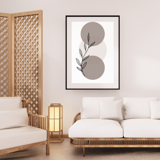 Rooted Calm | Minimalist Botanical Wall Art