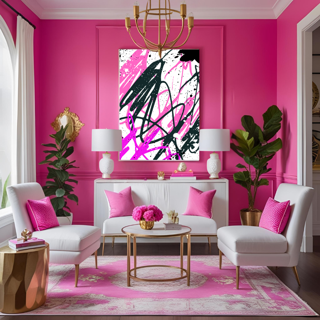 Neon Rebellion – Abstract Graffiti Wall Art (Digital Download)
