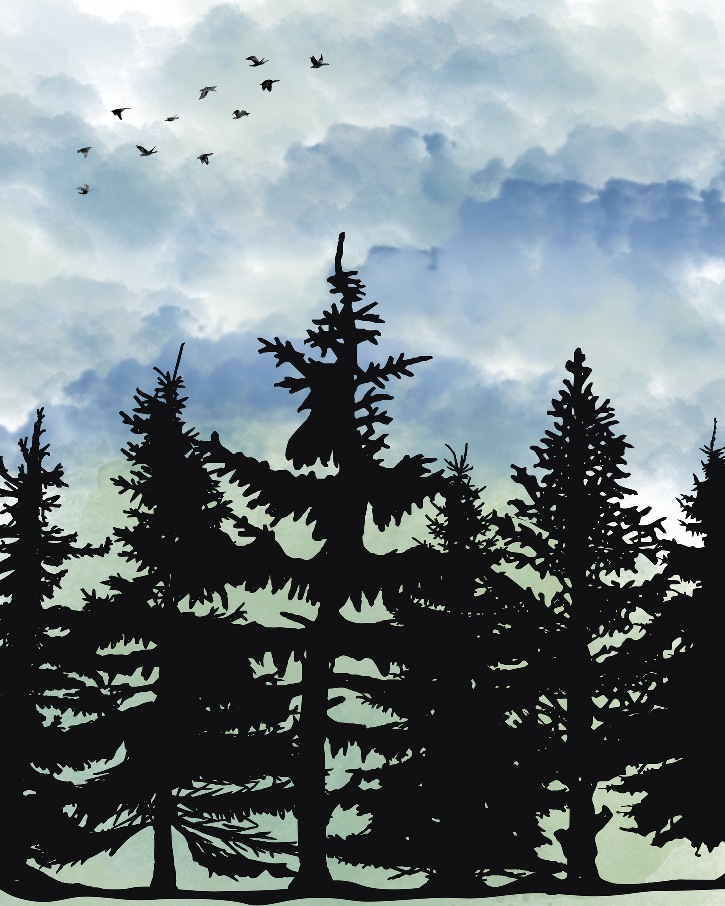 Secret Drop- Moody forest